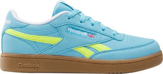 Reebok Unisex Childrens Club C Revenge Trainers, Digital Blue Solar Acid Yellow Gum, 10.5 UK Child