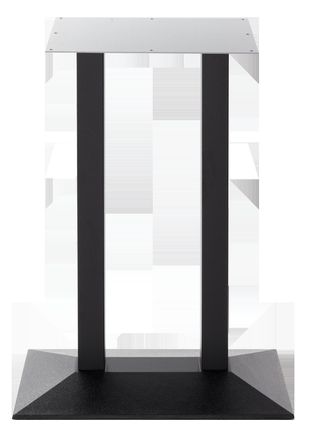 Netfurniture Black cast iron pyramid table base - Twin 1050 mm