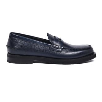 Baldinini Mocasin de Piel Tumbled - Shoes - Hombre - Azul - 42 1/2 EU