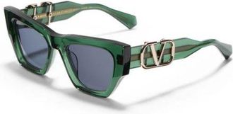 Valentino SETTE Grey Cat Eye Ladies Sunglasses VLS-166 D 52