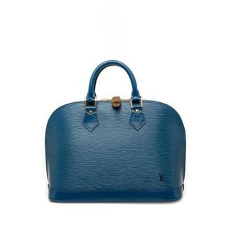 Louis Vuitton Pre-owned Alma - Dames - Pre-owned - Blauw - Maat: ONE Size Leer