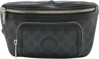 Gucci Pre-owned Belt Bags, female, Black, Size: ONE SIZE Pre-owned Leather Belt Bag