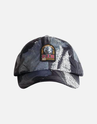 Parajumpers Mens Parajumpers Outback Butterfly Print Navy Blue Cap - Black