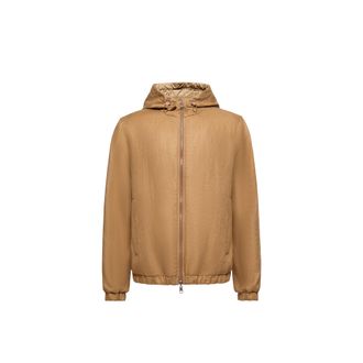 Moncler Moncler Duguay Reversible Hooded Windbreaker, Men, Brown, Size: 1