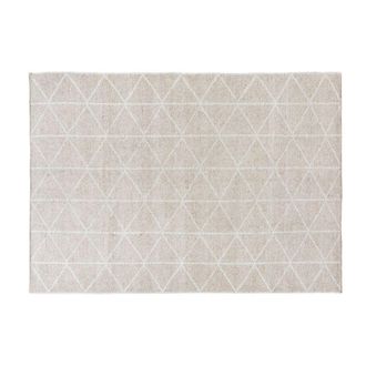 Maisons du monde Alfombra reversible tejida de estilo escandinavo con motivos gr&aacute;ficos 160x230