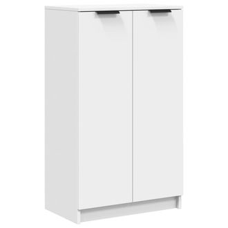 vidaXL Vidaxl - Mueble Zapatero De Madera Contrachapada Blanco 59x35x100,5 Cm