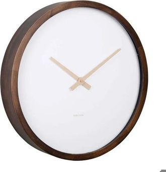 Karlsson Reloj De Pared Karlsson Ancho Madera Oscura 50 Cm