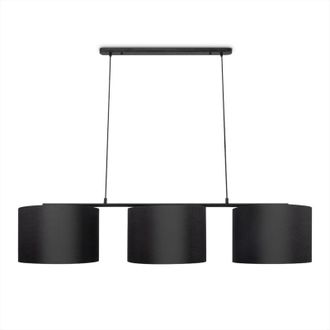 Paco Home Paco Home Luminaria Pie Led L&aacute;mpara Mesa Colgante Sal&oacute;n Dormitorio Comedor E27 Schwarz Grau (&oslash;38cm) (de), L&aacute;mpara Colgante 3-flame