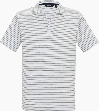 Regatta Mens Regatta Mens Hadvo Stripe Polo Shirt - White/Multi - Size: 48
