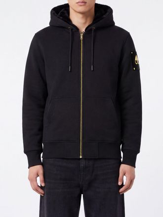 Moose Knuckles Felpa con cappuccio e zip Bunny in misto cotone
