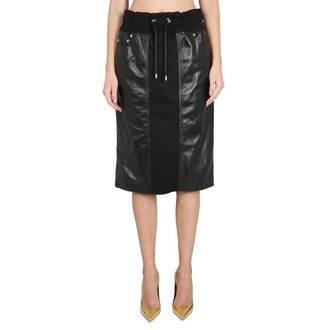 Tom Ford Plonge & Silk Blend Fleece Jogging Rok - Dames - Midirokken - Zwart - S - Katoen - Rokken