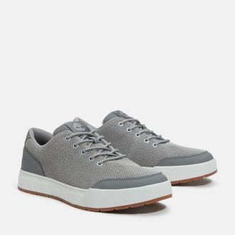 Timberland Sneaker TIMBERLAND MAPLE GROVE LOW LACE UP SNEAKER, Herren, Gr. 40, grau (lt grau knit), Textil, Schuhe Sneaker