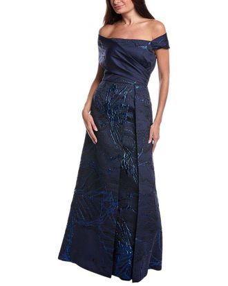 Teri Jon by Rickie Freeman Teri Jon By Rickie Freeman Jacquard Gown