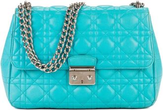 Dior Borsa a mano Miss Dior Cannage 2000 - Blu