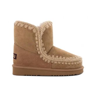 Mou Eskimo 18 Enkellaarsjes - Dames - Winterlaarzen - Bruin - 38 EU - Wol - Schoenen