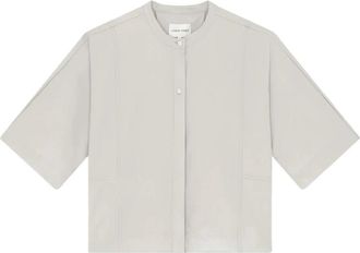 Loulou Studio Aylin Blouse - Dames - Blouses - Beige - S - Overhemden