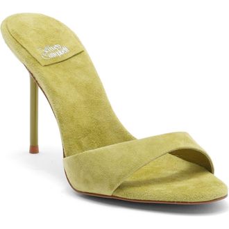 Jeffrey Campbell Ce-Soire Slide Sandal in Chartreuse Suede at Nordstrom, Size 5.5