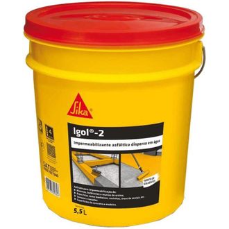 Sika Sika - Sika Igol 2, Nero - Pasta bituminosa impermeabile allacqua e alle soluzioni saline per opere interrate - Facilit&agrave; di posa - Secchi da 5kg