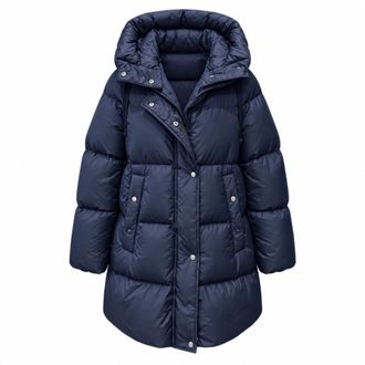 Moorer Nairobi Jas - Dames - Jassen - Blauw - Maat: XL Zijde
