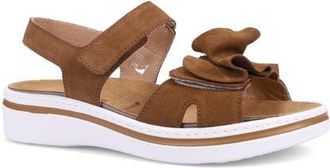 Ron White Frances Slingback Platform Wedge Sandal in Cognac at Nordstrom, Size 10-10.5Us
