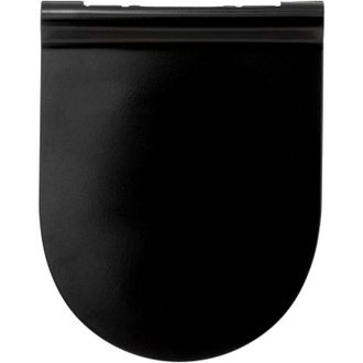 5five Simply Smart 5five Simply Smart - Asiento De Inodoro Negro Ultradelgado - 5five