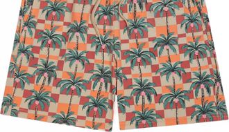 Fair Harbor Mens Bungalow Trunk In Checkered Palms