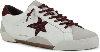 Vintage Havana Legend Low Top Sneaker in White/grey/red Rhinestones at Nordstrom, Size 7.5