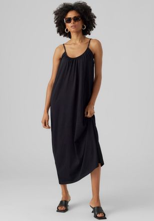 Vero Moda Maxikleid VERO MODA VMLUNA SINGLET ANKLE DRESS NOOS, Damen, Gr. XS, N-Gr, schwarz, Jersey, Obermaterial: 60% Baumwolle, 40% Polyester, unifarben, norm