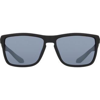Dragon 58mm Rectangular Sunglasses in Matte Black/Silver Flash at Nordstrom Rack