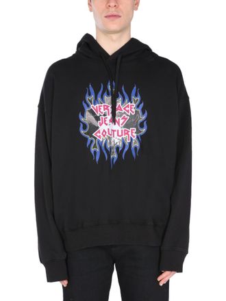 Versace Jeans Couture Black Hood Sweatshirts