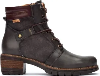 Pikolinos Womens San Sebastia Heeled Ankle Boots In Lead