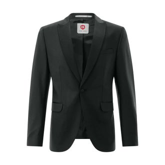Club of Gents CG Pablo-N Jas in Navy - Heren - Jassen - Zwart - Maat: XL Wol