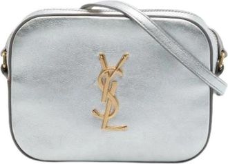Saint Laurent Pre-owned Crossbody Bag - Dames - Vintage Schoudertas - Grijs - ONE Size - Leer - Vintage