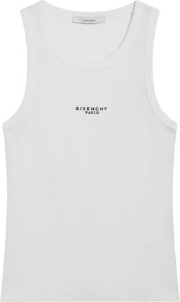 Givenchy Sleeveless Tops, female, White, Size: M Slim Fit Tank Top