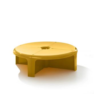 B-Line 4/4 Coffeetable, &Oslash; 100 x H 30 cm, honiggelb
