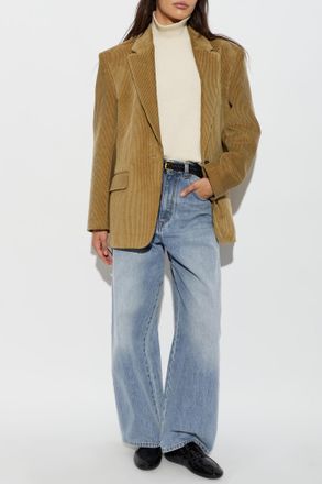 R&oacute;he Corduroy Blazer With Single Vent, Womens, Brown