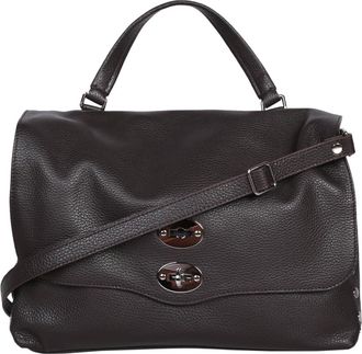 Zanellato Postina Daily M - Dames - Handtassen - Bruin - ONE Size - Leer - Tassen