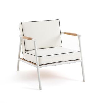 AM.PM Aluminium en teakhouten tuinstoel, Isabbo