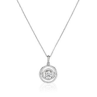Orphelia WoMens 925 Sterling Silver Chain with Pendant - ZH-4841 - One Size