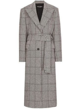 Dolce & Gabbana Cappotto a quadri - Grigio
