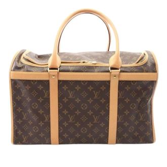 Louis Vuitton Pre-owned Pet Carrier - Dames - Pre-owned - Bruin - Maat: ONE Size Leer