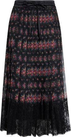 Dolce & Gabbana Floral Chiffon A-Line Midi Skirt in Mazzolini Fiori Fner at Nordstrom, Size 10 Us