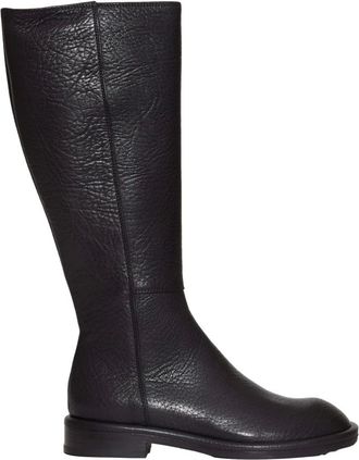 AGL Agl, Schoenen, Dames, Zwart, 38 EU, Leer, Zwarte leren enkellaarzen