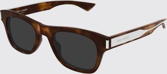 Saint Laurent Occhiali da sole aviator in acetato con forma rettangolare e logo