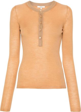 Chlo&eacute; long-sleeve wool jumper - women - Wool/Silk - M - Neutrals