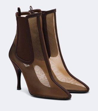 Alaia Ala&iuml;a Mesh ankle boots