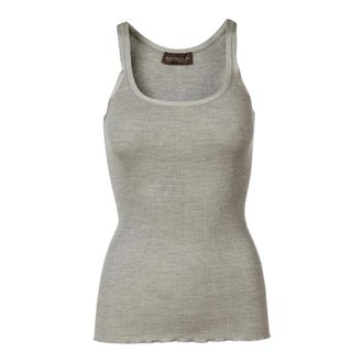 Rosemunde Top en Gris Claro - Tops - Mujer - Gris - XL