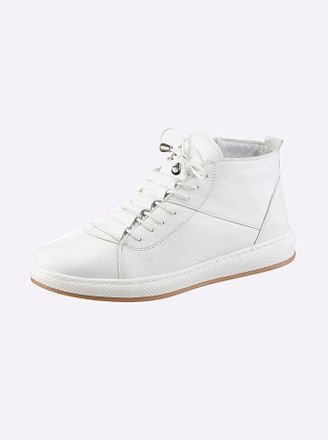 Andrea Conti Schn&uuml;rstiefelette ANDREA CONTI, Damen, Gr. 36, weiss (wei&szlig;), Leder, Rindsleder, Schuhe Schn&uuml;rstiefelette