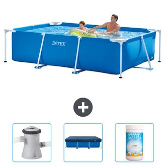 Intex Piscina Con Estructura Rectangular - 260x160x65 Cm - 6-piezas Scb75