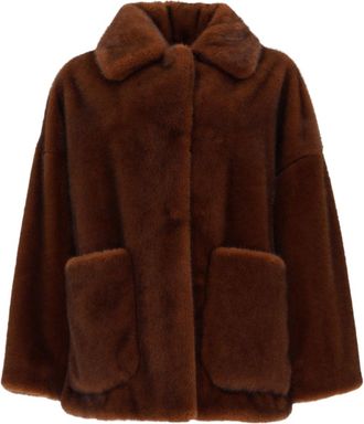 Herno Short Plush Eco-Fur Coat